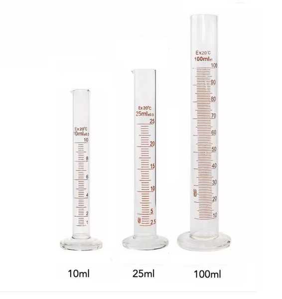 Alkatronic / Mastertronic Glass Measuring Graduated Cylinders